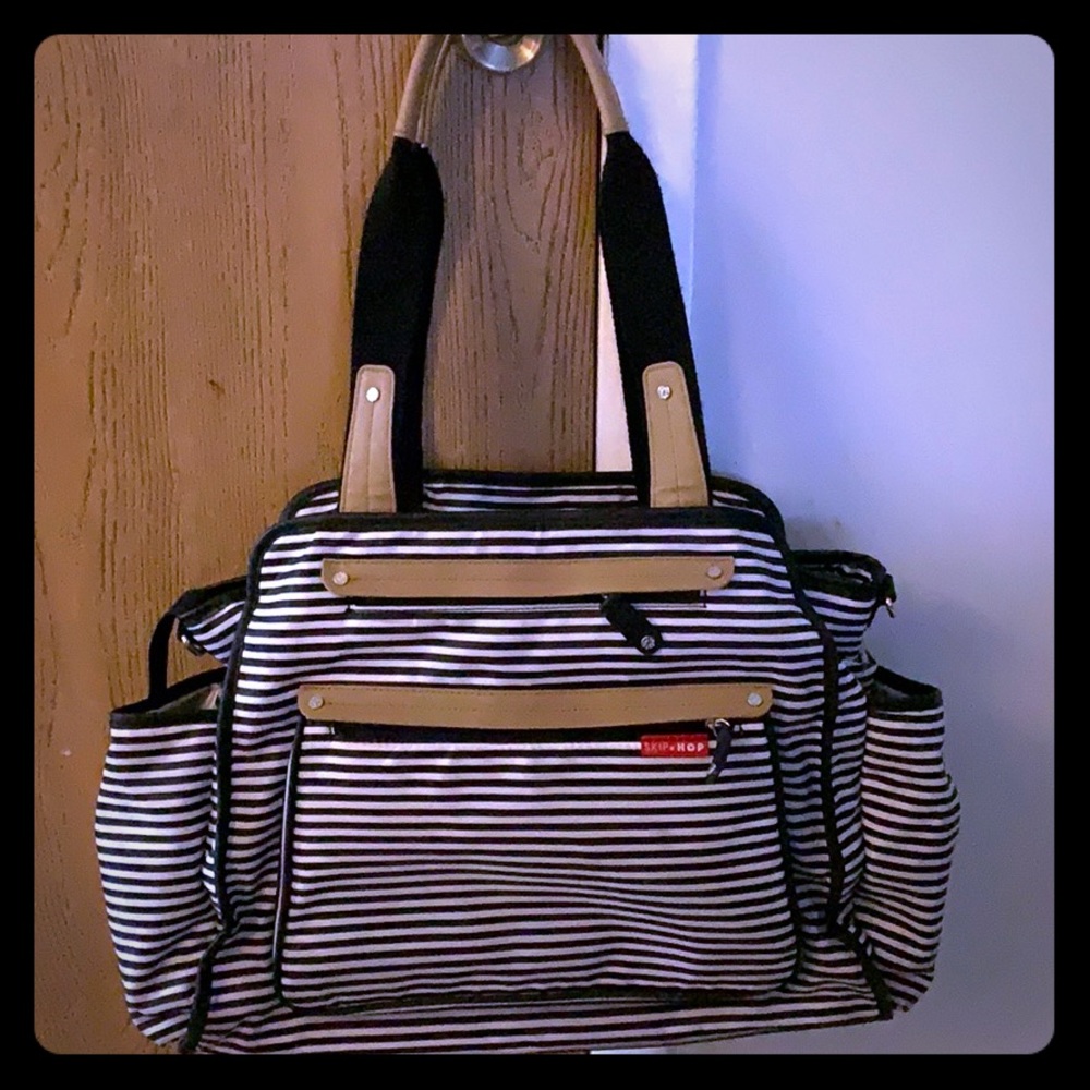 Skip Hop Striped Diaper Bag